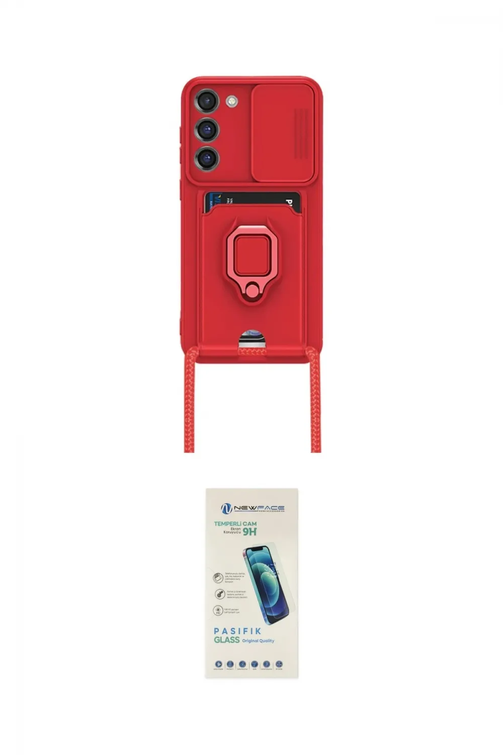 ieg™ Galaxy S23 Plus Kılıf Vadi Form Prime - Şeffaf Pasifik Cam Ekran Koruyucu