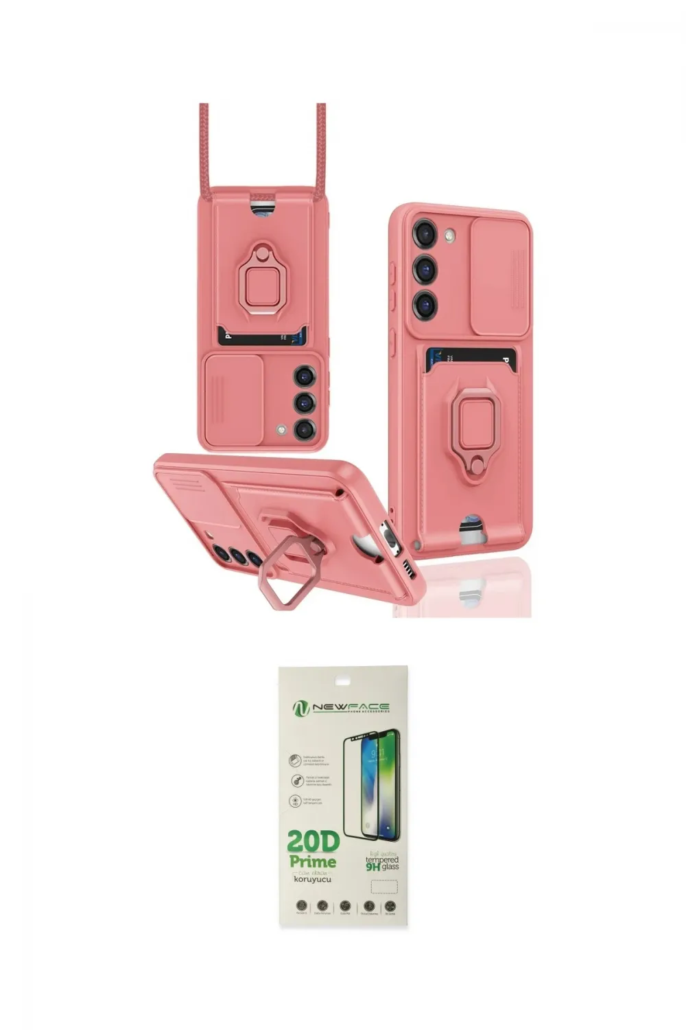 ieg™ Galaxy S23 Plus Kılıf Vadi Form Prime - Siyah 20D Premium Cam Ekran Koruyucu