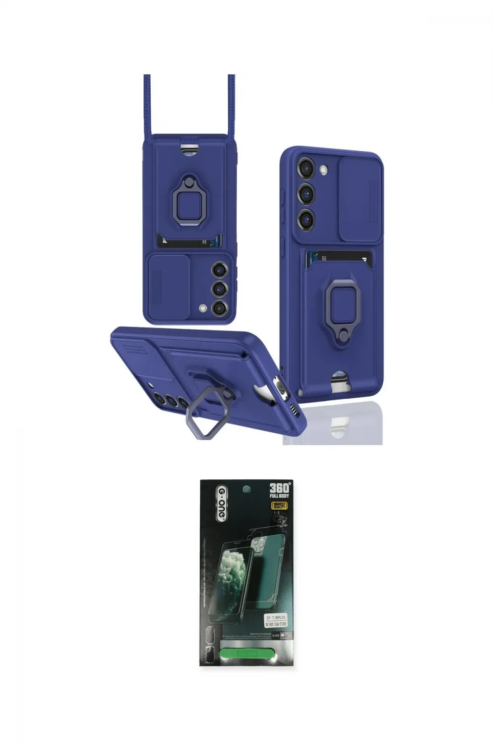 ieg™ Galaxy S23 Plus Kılıf Vadi Form Prime - Siyah 360 Mat Full Body Arka Koruyucu