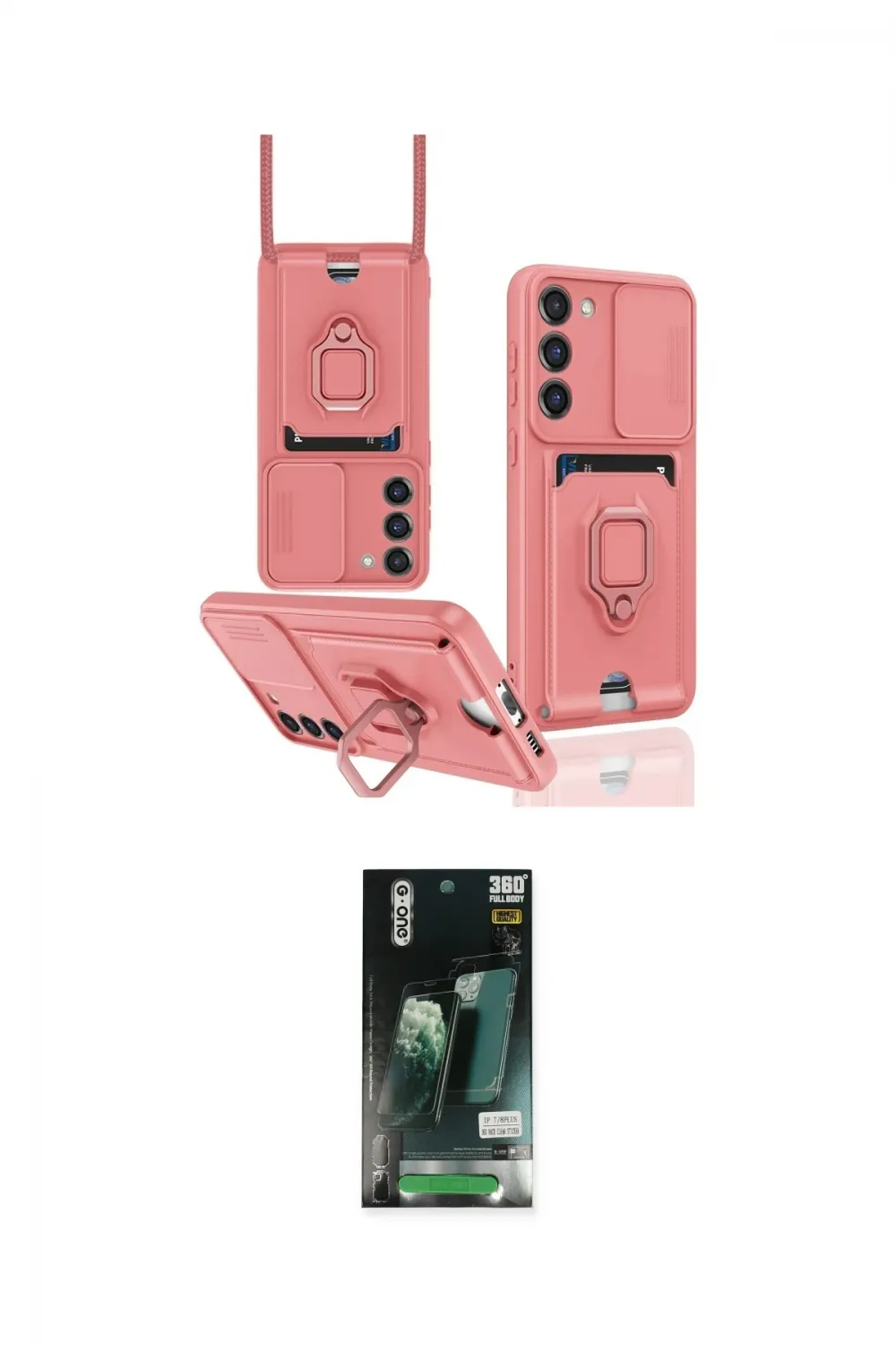ieg™ Galaxy S23 Plus Kılıf Vadi Form Prime - Siyah 360 Mat Full Body Arka Koruyucu