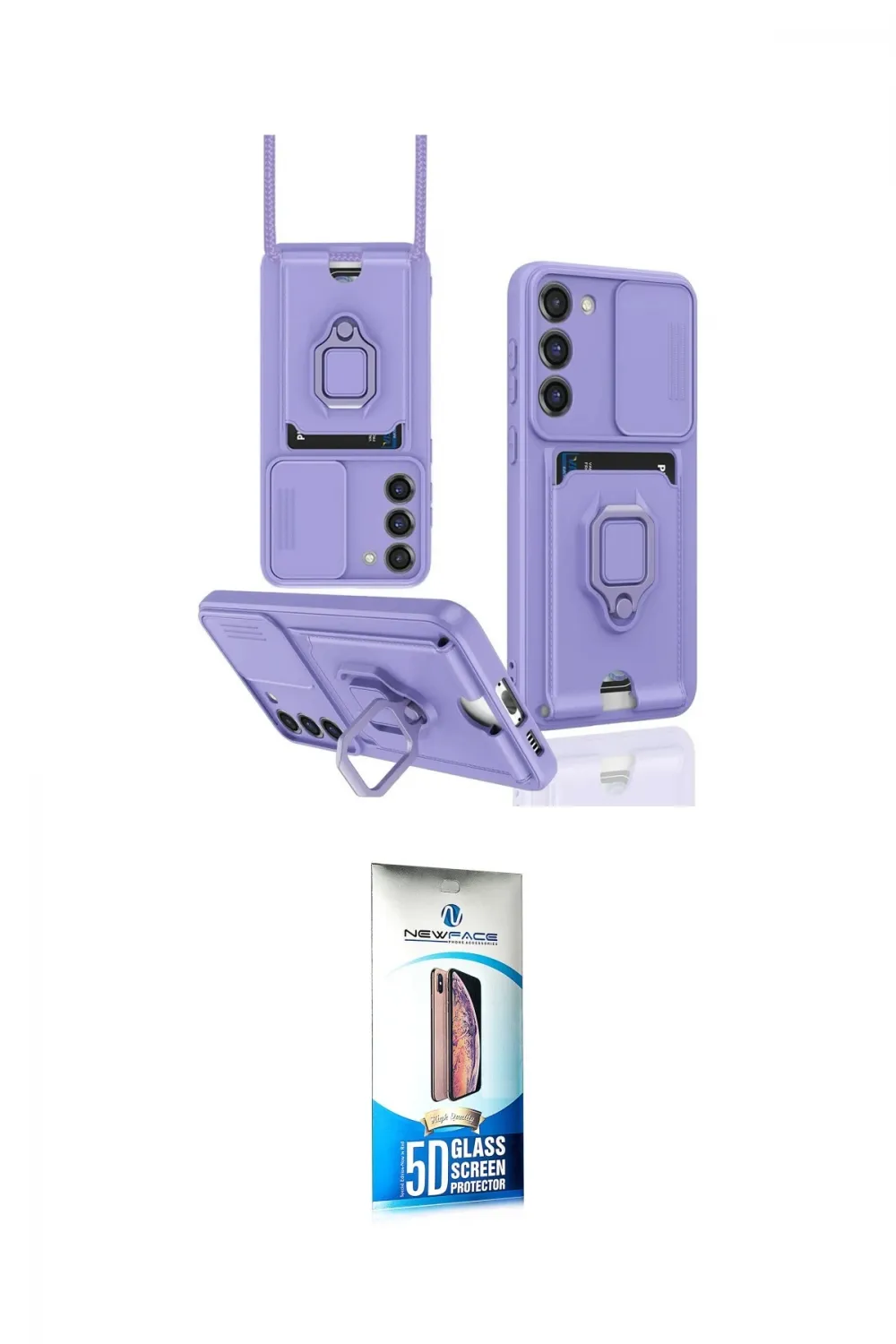 ieg™ Galaxy S23 Plus Kılıf Vadi Form Prime - Siyah 5D Eko Cam Ekran Koruyucu