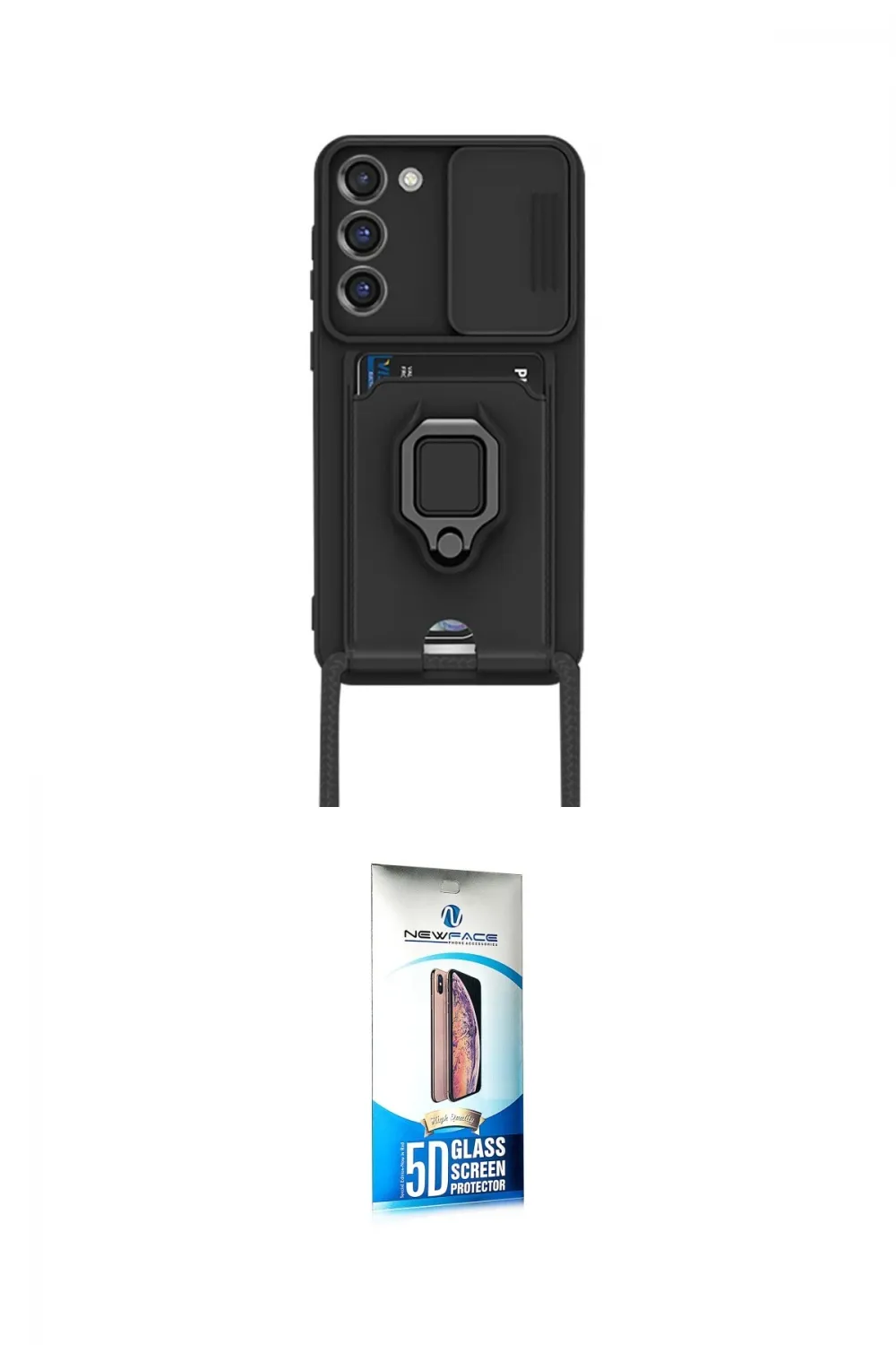 ieg™ Galaxy S23 Plus Kılıf Vadi Form Prime - Siyah 5D Eko Cam Ekran Koruyucu