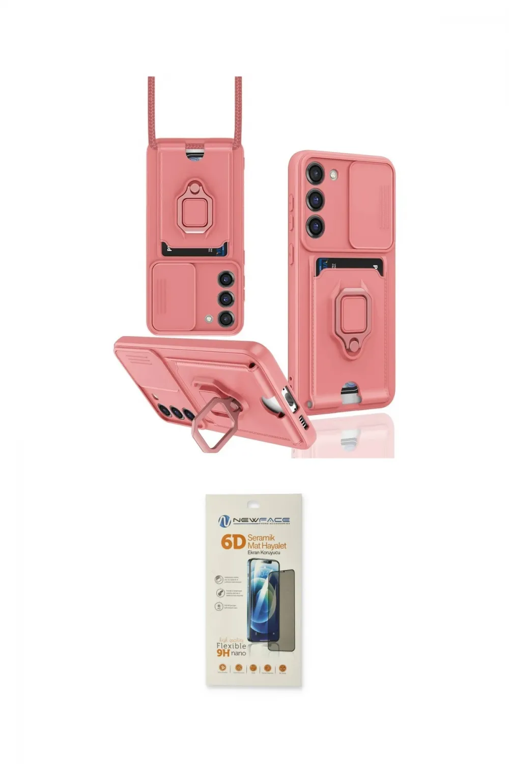 ieg™ Galaxy S23 Plus Kılıf Vadi Form Prime - Siyah 6D Mat Seramik Hayalet Nano Ekran Koruyucu