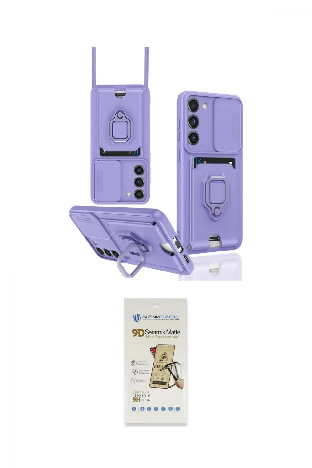 ieg™ Galaxy S23 Plus Kılıf Vadi Form Prime - Siyah Mat Seramik Nano Ekran Koruyucu