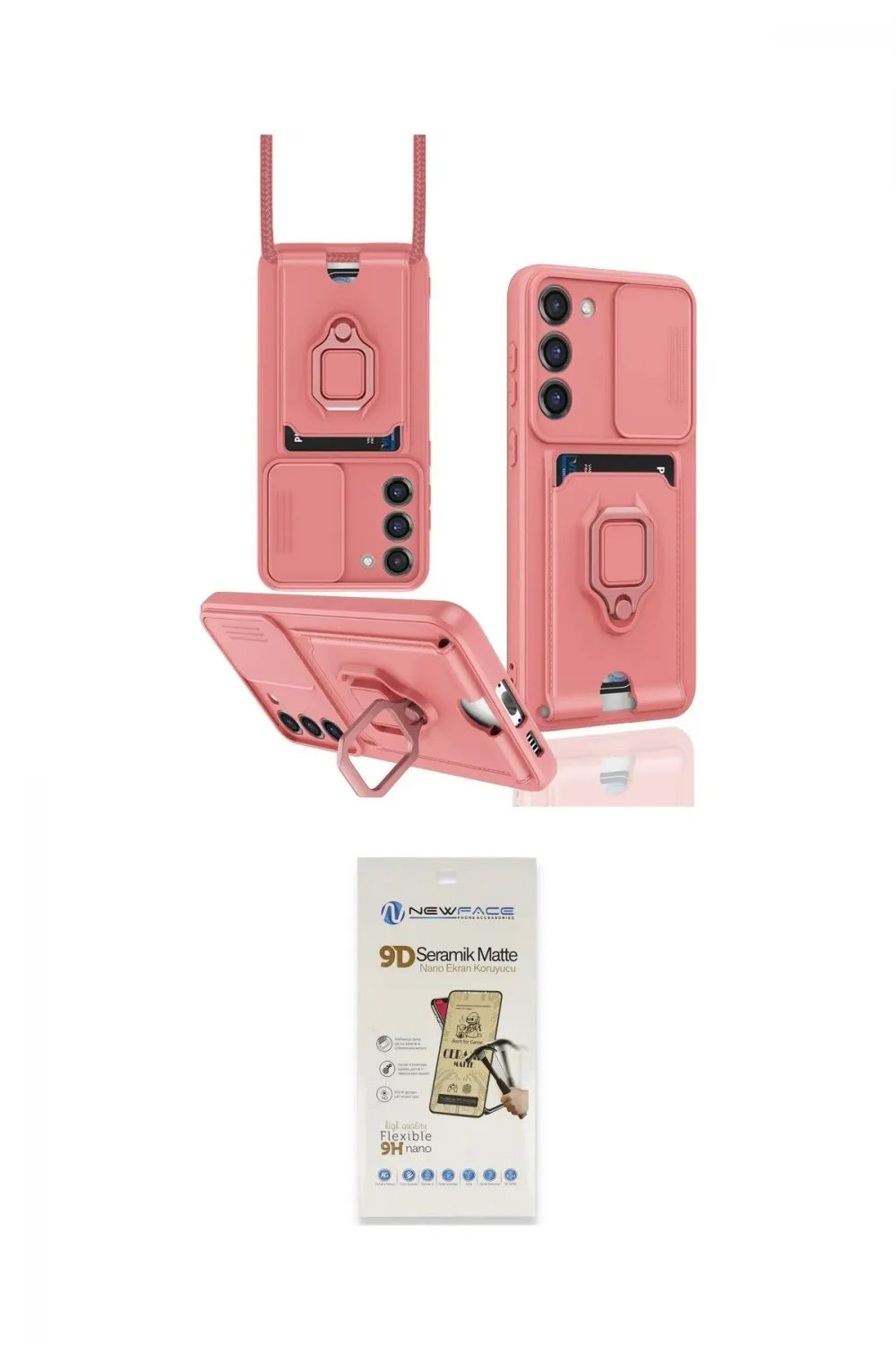 ieg™ Galaxy S23 Plus Kılıf Vadi Form Prime - Siyah Mat Seramik Nano Ekran Koruyucu