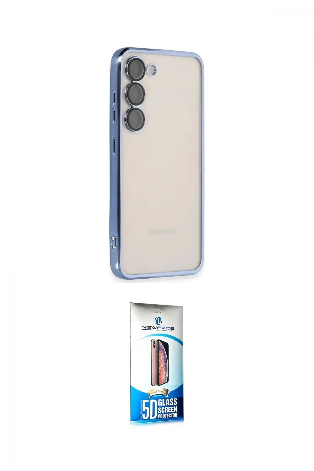 ieg™ Galaxy S23 Plus Kılıf Vadi Minimal - Siyah 5D Eko Cam Ekran Koruyucu