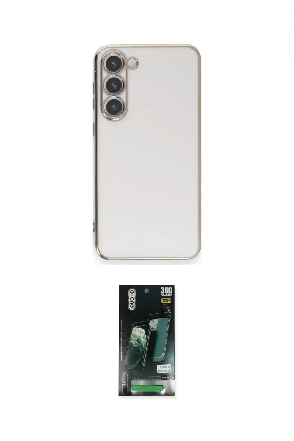 ieg™ Galaxy S23 Plus Kılıf Yankı Serisi - Şeffaf 360 Full Body Arka Koruyucu