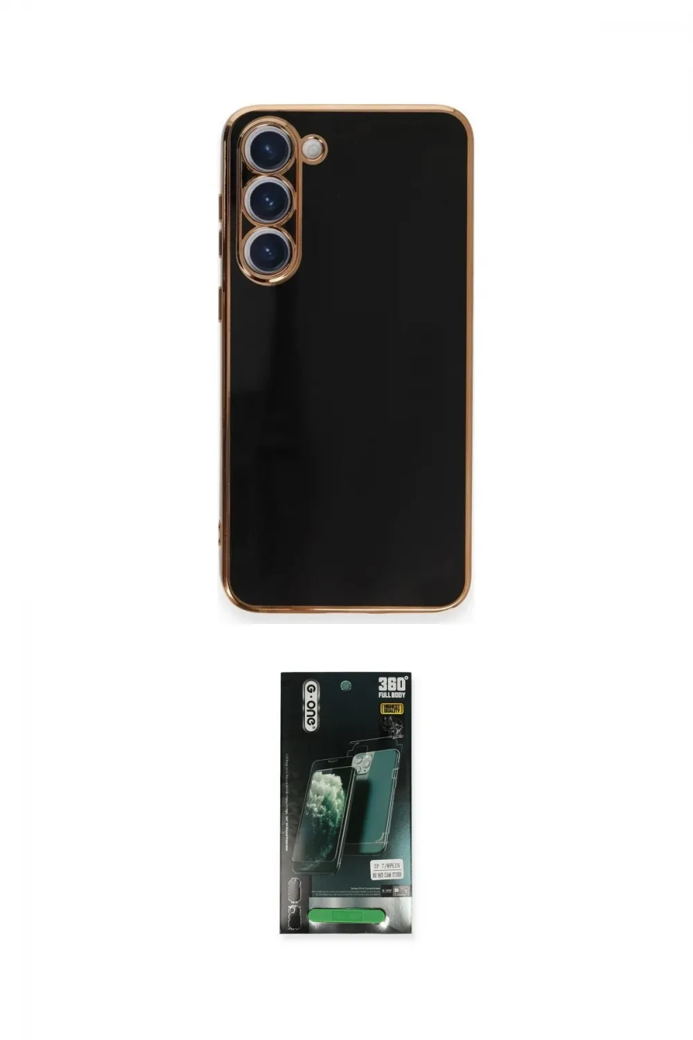 ieg™ Galaxy S23 Plus Kılıf Yankı Serisi - Şeffaf 360 Full Body Arka Koruyucu