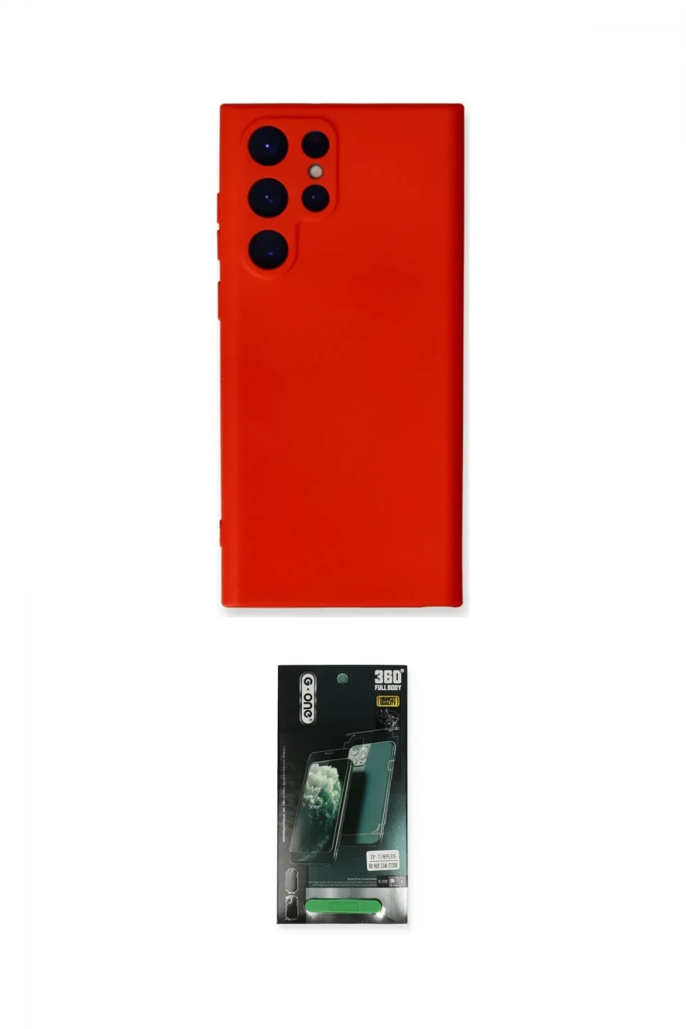 ieg™ Galaxy S23 Ultra Kılıf Ahenk Serisi - Şeffaf 360 Full Body Arka Koruyucu