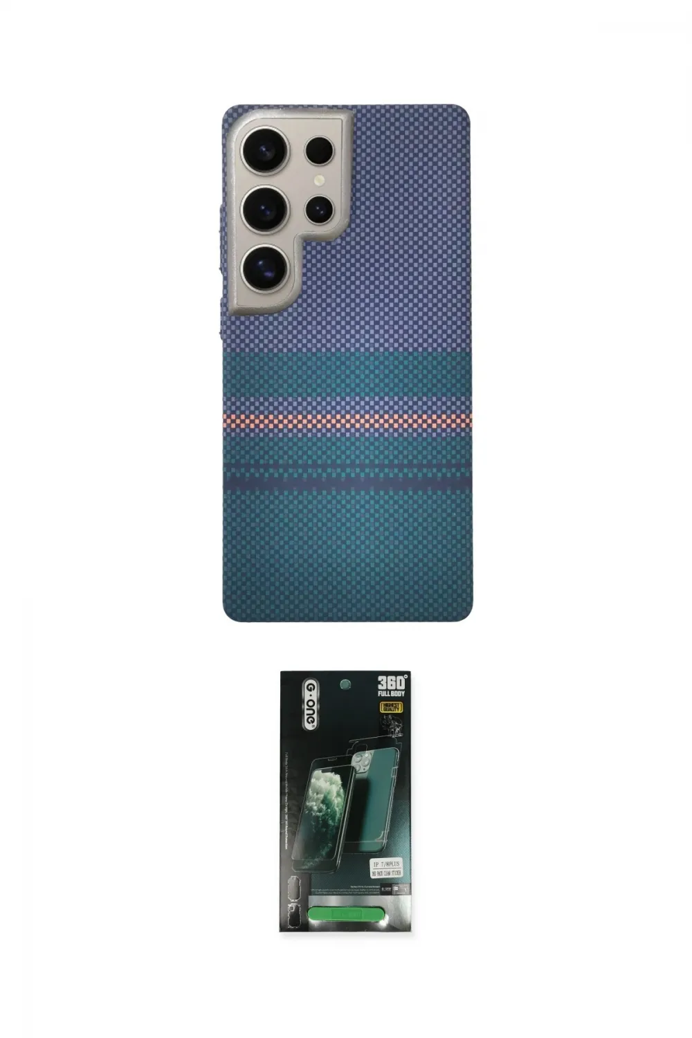 ieg™ Galaxy S23 Ultra Kılıf Eksen Prime - Şeffaf 360 Full Body Arka Koruyucu
