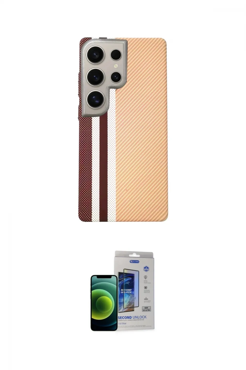 ieg™ Galaxy S23 Ultra Kılıf Eksen Prime - Siyah Durable Full Glue Curved Cam