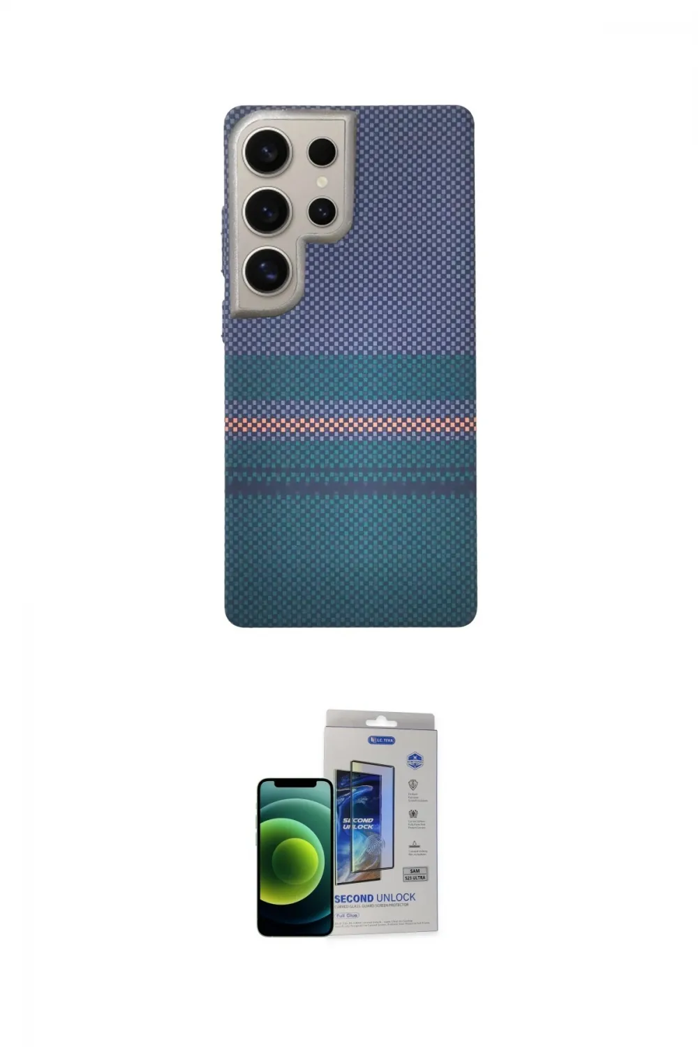 ieg™ Galaxy S23 Ultra Kılıf Eksen Prime - Siyah Durable Full Glue Curved Cam