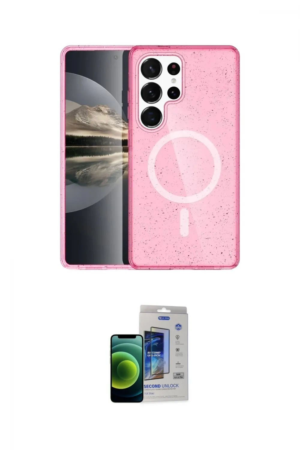 ieg™ Galaxy S23 Ultra Kılıf Nova Asil Prime - Siyah Durable Full Glue Curved Cam