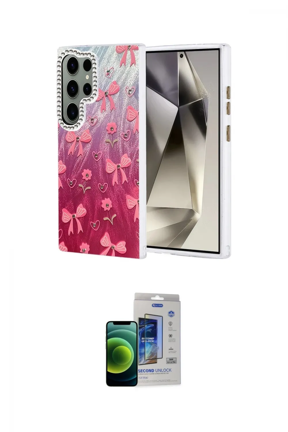 ieg™ Galaxy S23 Ultra Kılıf Zirve Modern Prime - Siyah Durable Full Glue Curved Cam