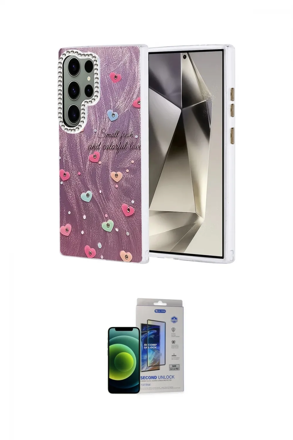 ieg™ Galaxy S23 Ultra Kılıf Zirve Modern Prime - Siyah Durable Full Glue Curved Cam