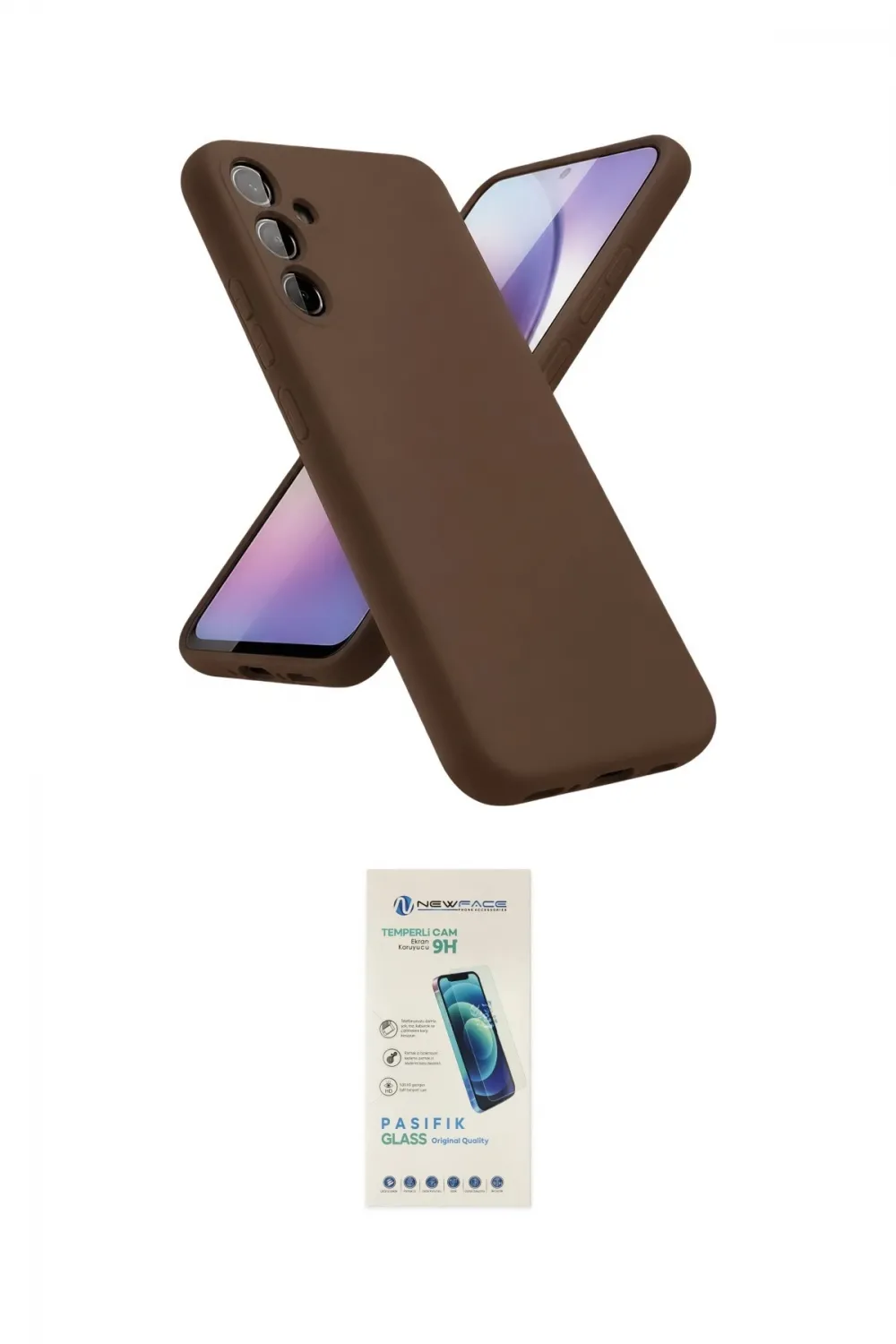 ieg™ Galaxy S24 FE Kılıf Kozmos Yansıma Özel Seri - Şeffaf Pasifik Cam Ekran Koruyucu
