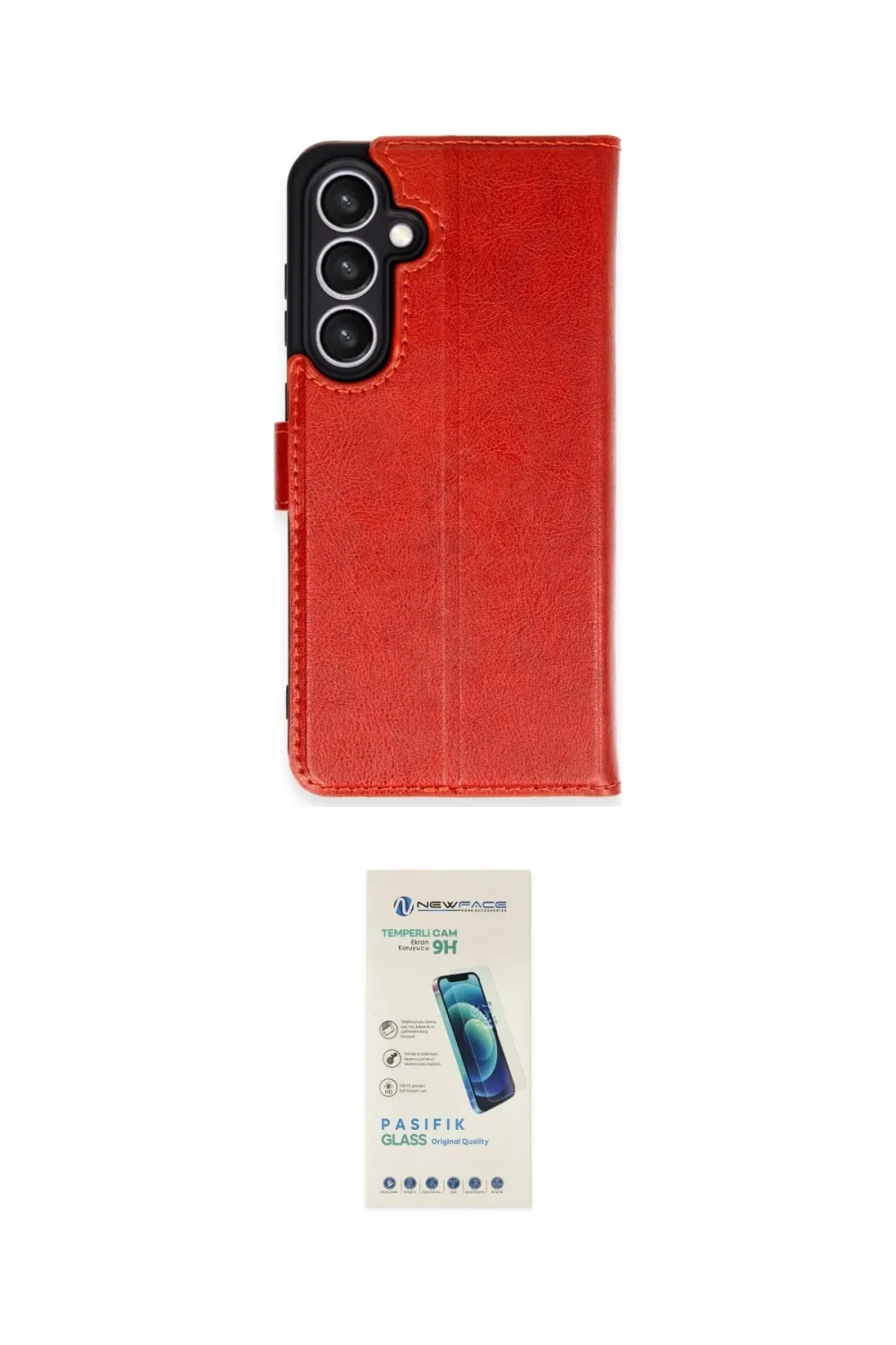 ieg™ Galaxy S24 FE Kılıf Siluet Işık Serisi - Şeffaf Pasifik Cam Ekran Koruyucu