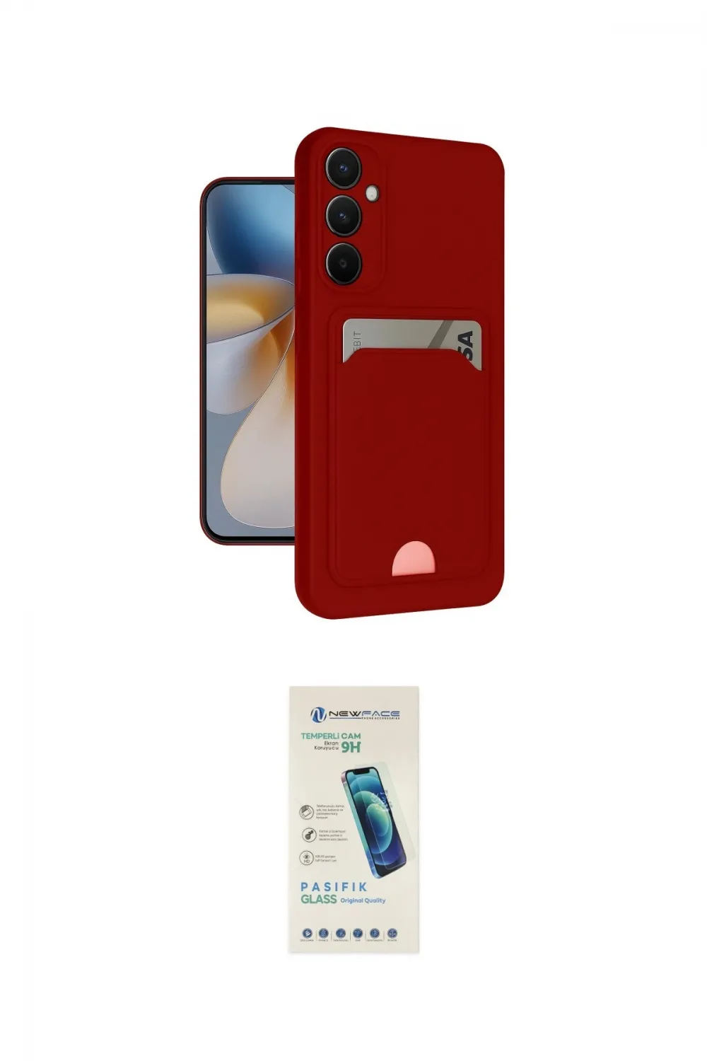 ieg™ Galaxy S24 FE Kılıf Vadi Çizgi Prime - Şeffaf Pasifik Cam Ekran Koruyucu