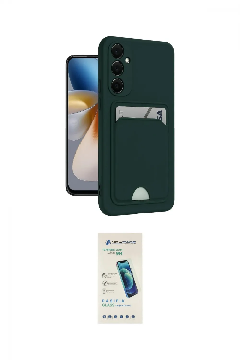 ieg™ Galaxy S24 FE Kılıf Vadi Çizgi Prime - Şeffaf Pasifik Cam Ekran Koruyucu
