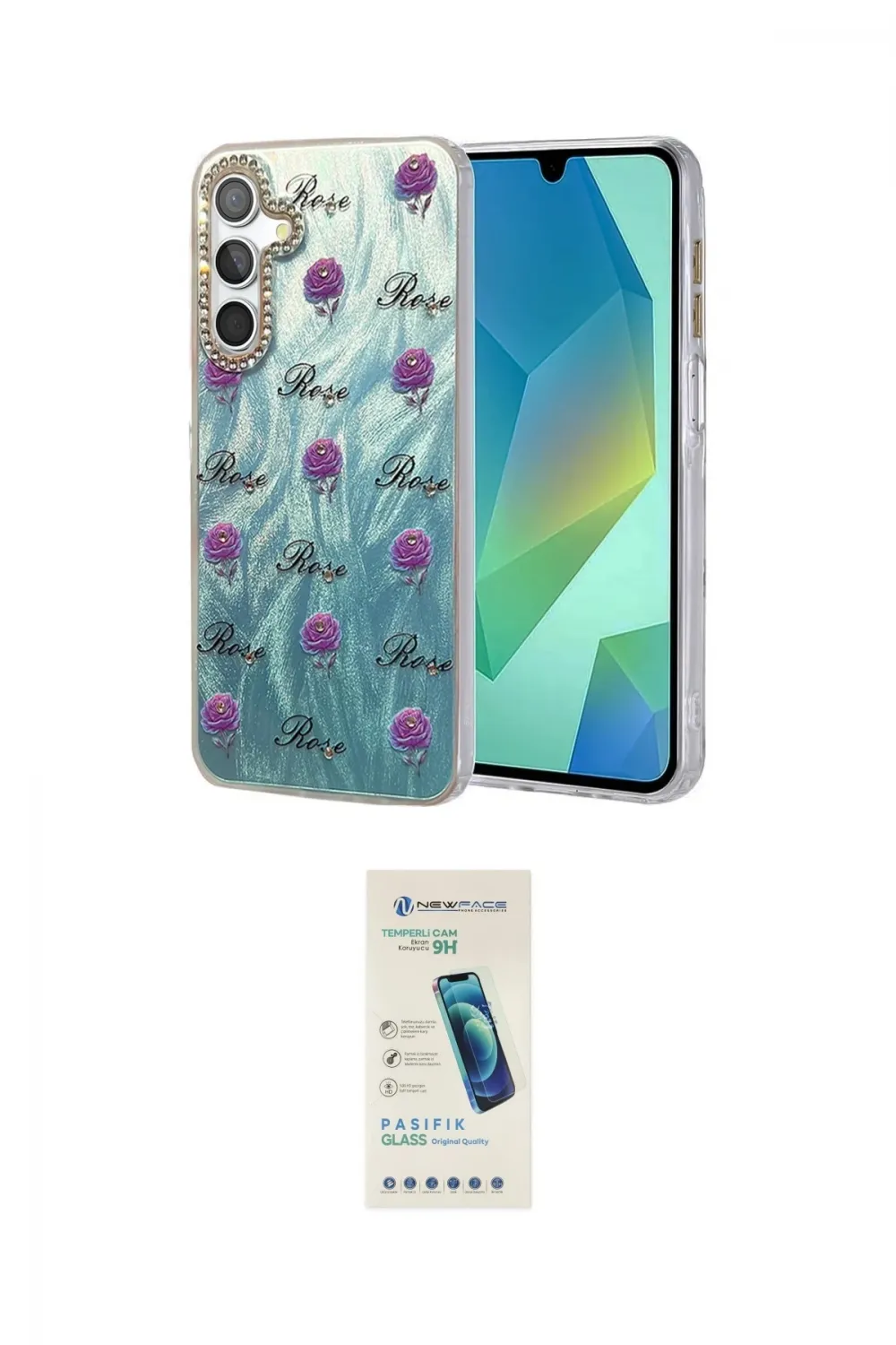 ieg™ Galaxy S24 FE Kılıf Zirve Modern Prime - Şeffaf Pasifik Cam Ekran Koruyucu