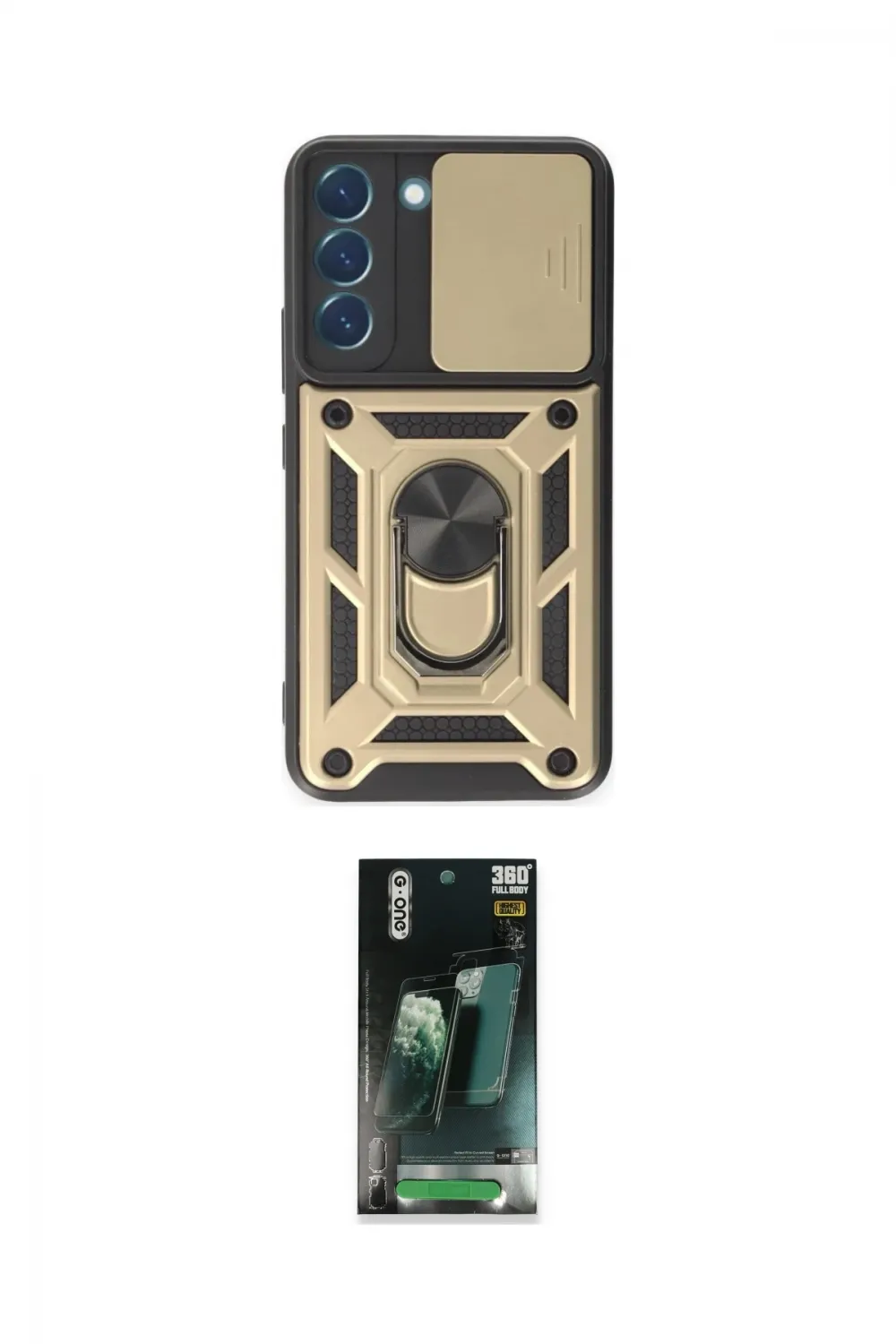 ieg™ Galaxy S24 Kılıf Ahenk Klasik - Şeffaf 360 Full Body Arka Koruyucu