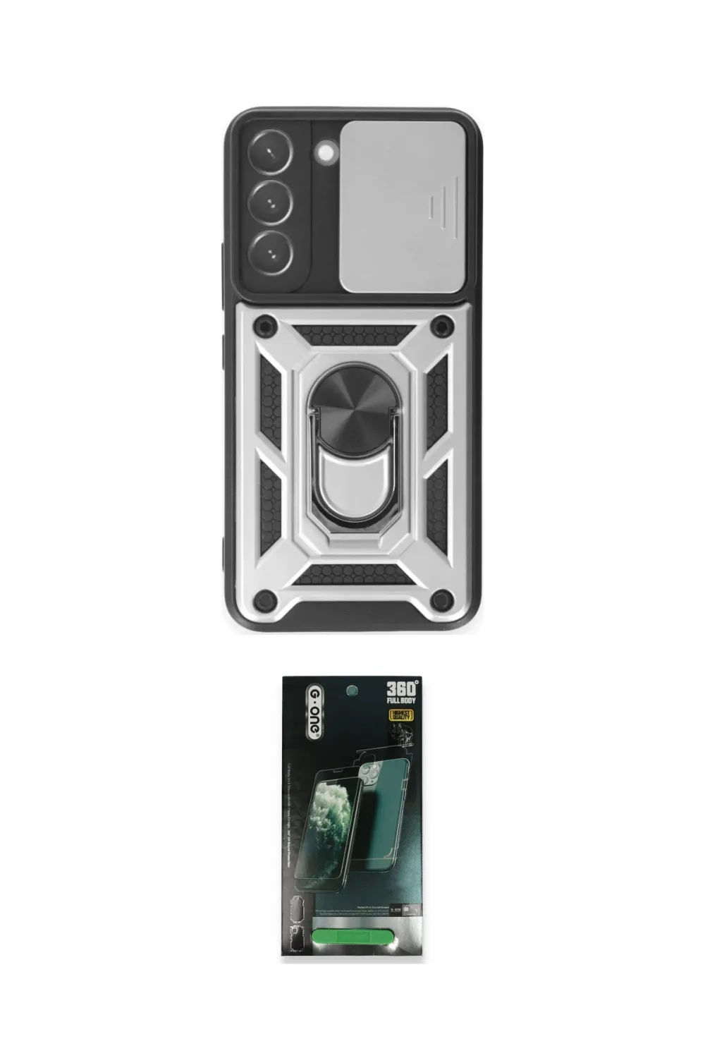 ieg™ Galaxy S24 Kılıf Ahenk Klasik - Şeffaf 360 Full Body Arka Koruyucu