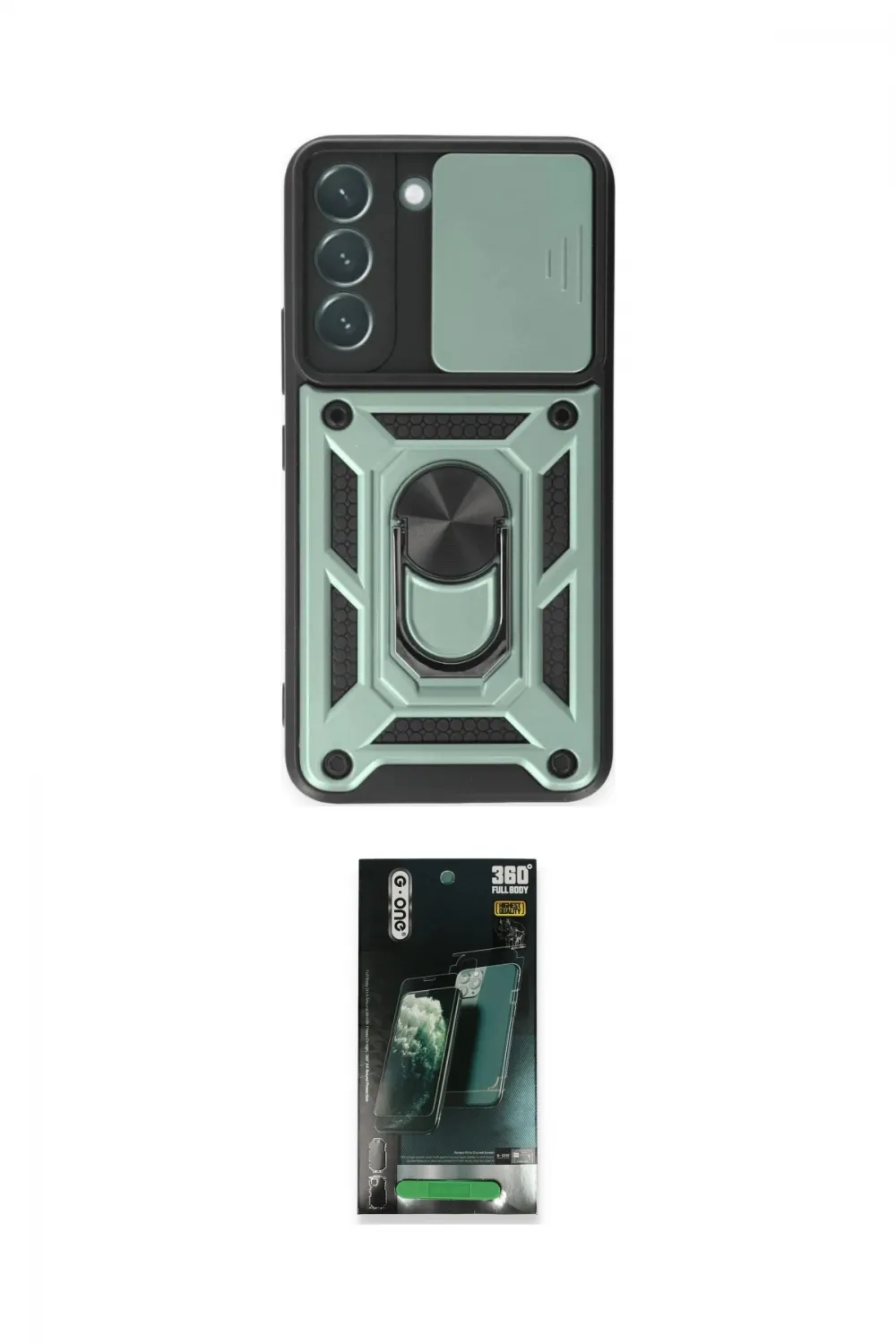 ieg™ Galaxy S24 Kılıf Ahenk Klasik - Şeffaf 360 Full Body Arka Koruyucu