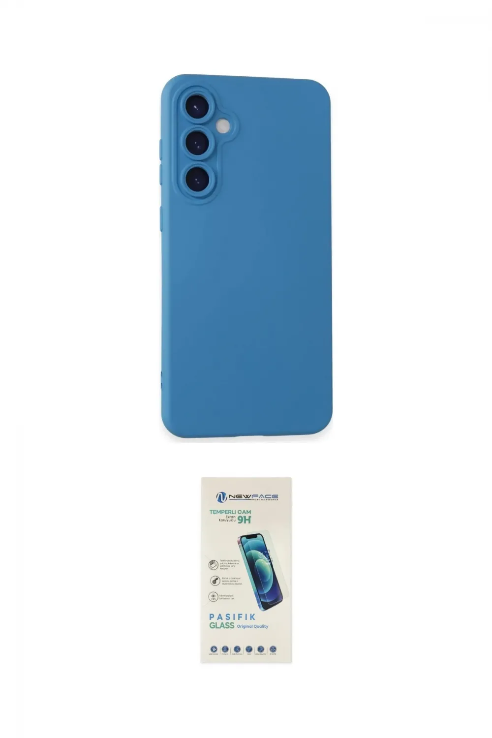 ieg™ Galaxy S24 Kılıf Ahenk Serisi - Şeffaf Pasifik Cam Ekran Koruyucu