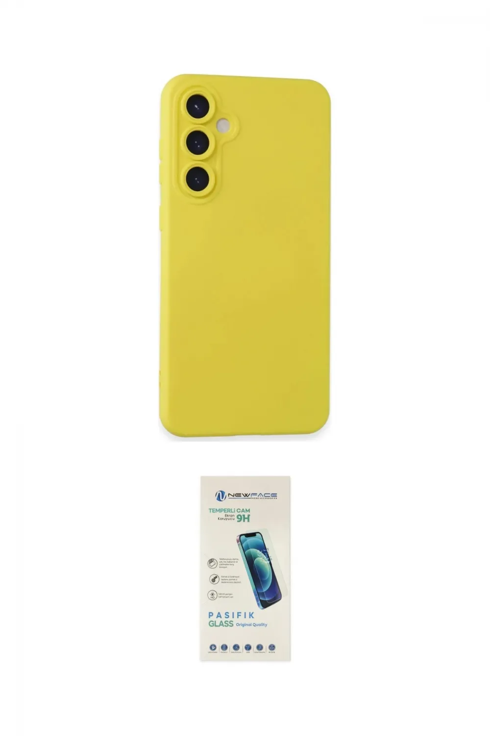 ieg™ Galaxy S24 Kılıf Ahenk Serisi - Şeffaf Pasifik Cam Ekran Koruyucu