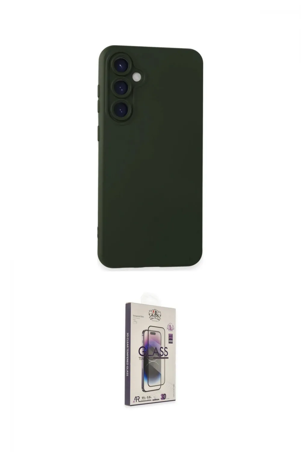 ieg™ Galaxy S24 Kılıf Ahenk Serisi - Siyah Bilvis 3D Cam Ekran Koruyucu