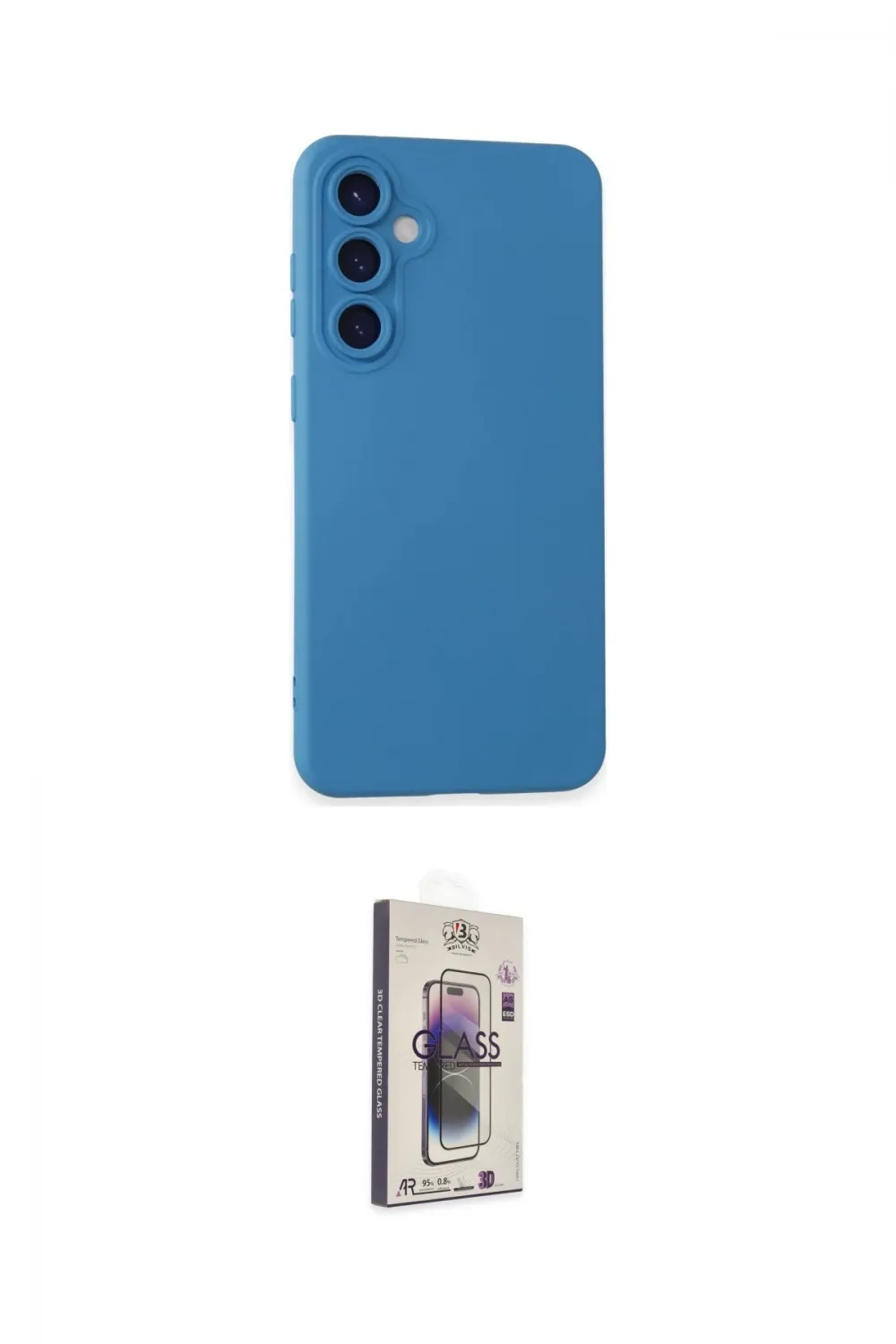 ieg™ Galaxy S24 Kılıf Ahenk Serisi - Siyah Bilvis 3D Cam Ekran Koruyucu