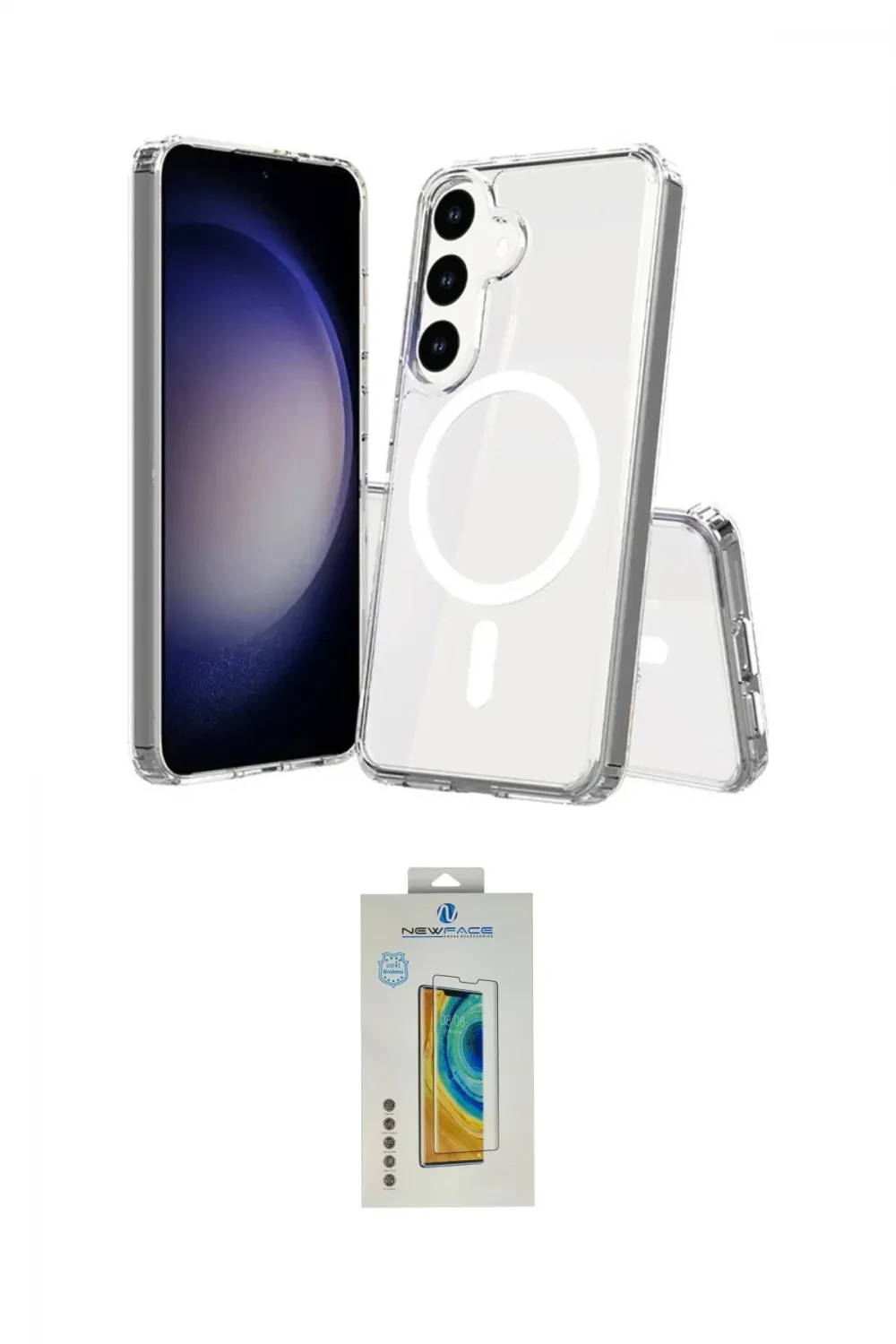 ieg™ Galaxy S24 Kılıf Ahenk Yansıma Prime - Siyah Polymer Nano Ekran Koruyucu