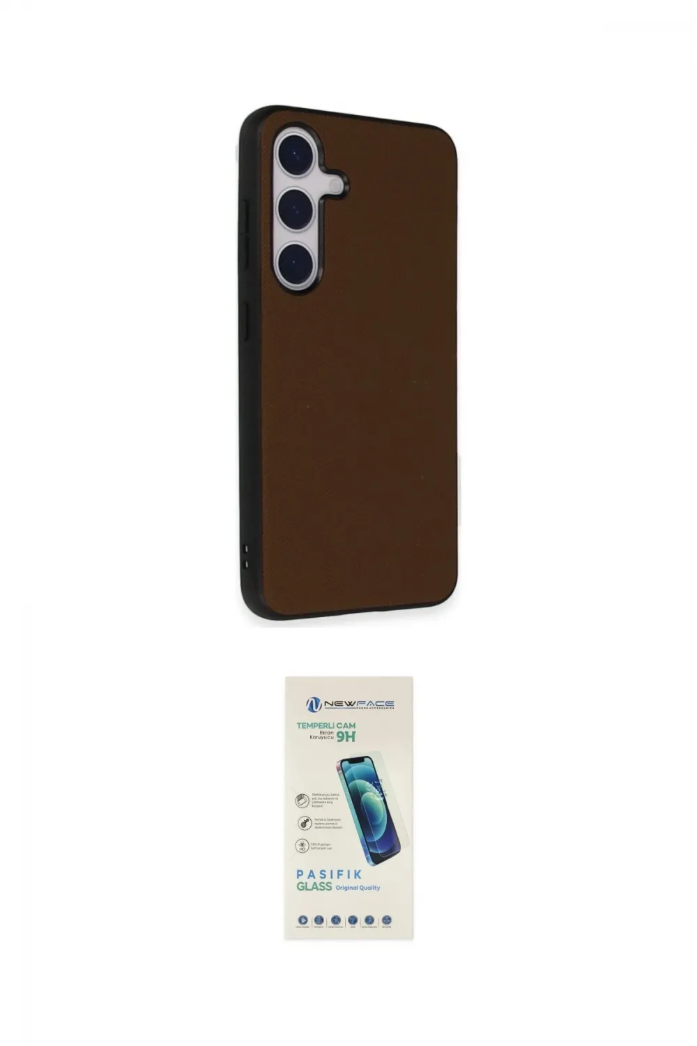 ieg™ Galaxy S24 Kılıf Akış Asil Koleksiyonu - Şeffaf Pasifik Cam Ekran Koruyucu