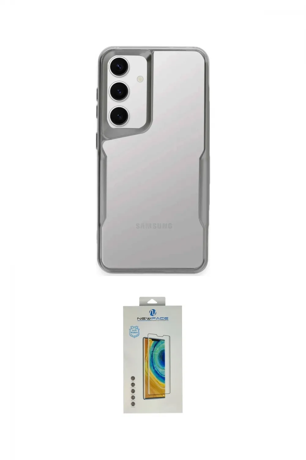 ieg™ Galaxy S24 Kılıf Akış Çizgi Koleksiyonu - Siyah Polymer Nano Ekran Koruyucu