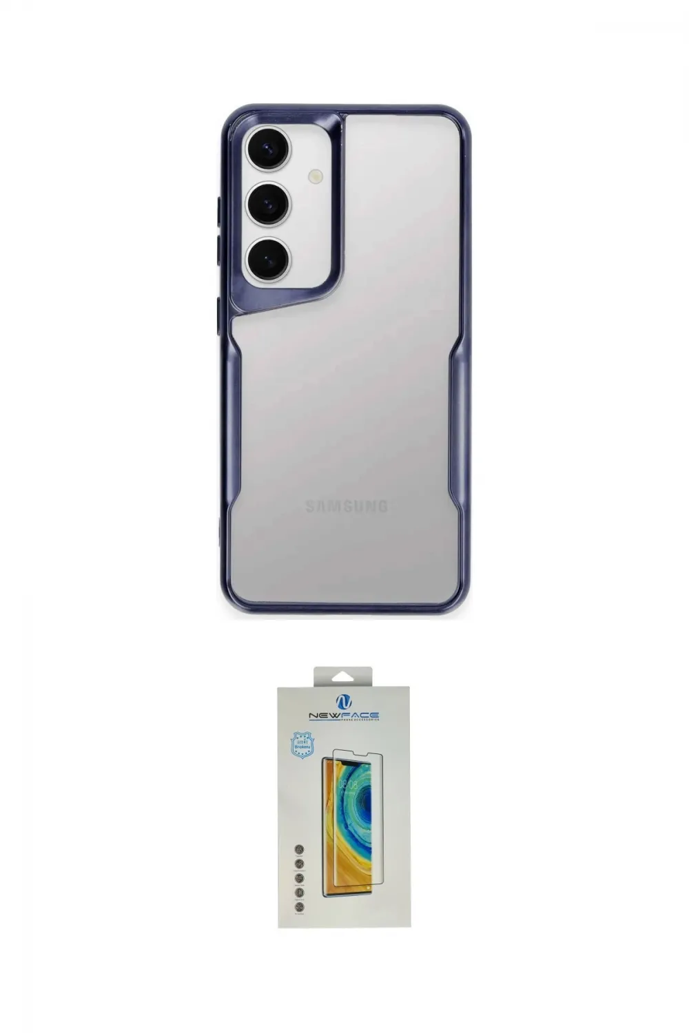 ieg™ Galaxy S24 Kılıf Akış Çizgi Koleksiyonu - Siyah Polymer Nano Ekran Koruyucu