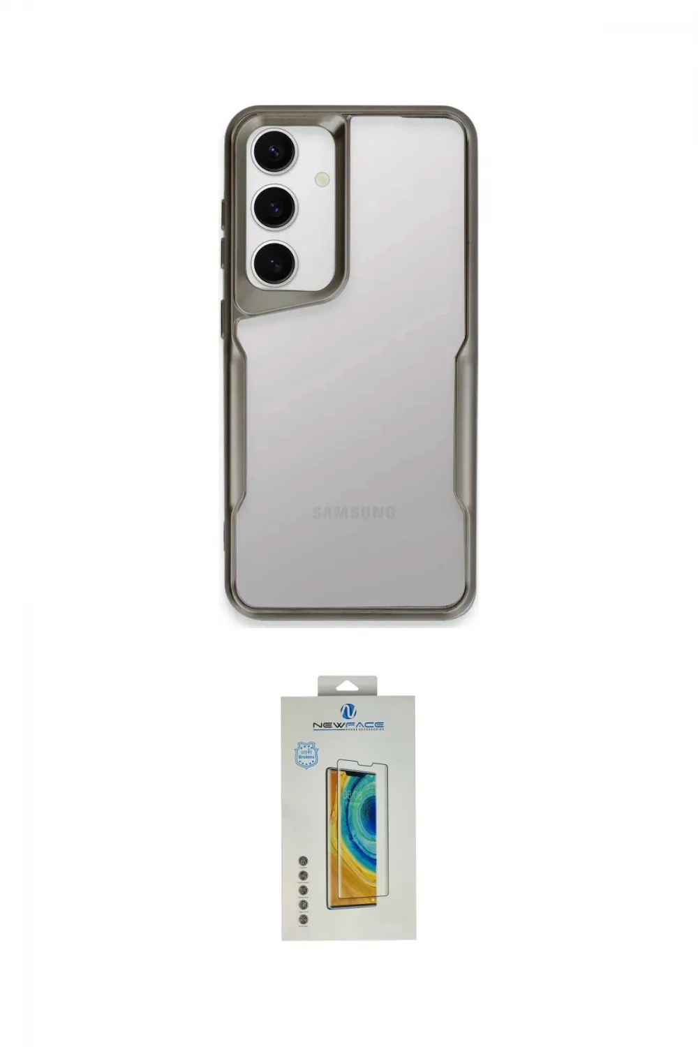 ieg™ Galaxy S24 Kılıf Akış Çizgi Koleksiyonu - Siyah Polymer Nano Ekran Koruyucu