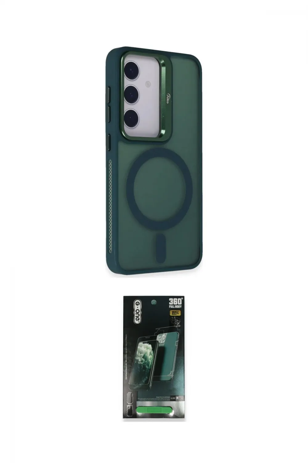 ieg™ Galaxy S24 Kılıf Akış Form - Şeffaf 360 Full Body Arka Koruyucu