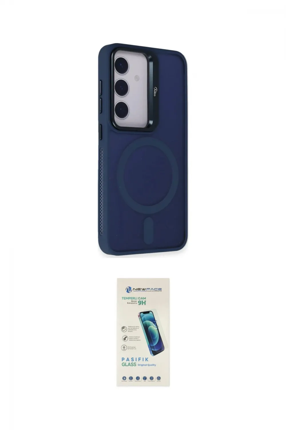 ieg™ Galaxy S24 Kılıf Akış Form - Şeffaf Pasifik Cam Ekran Koruyucu