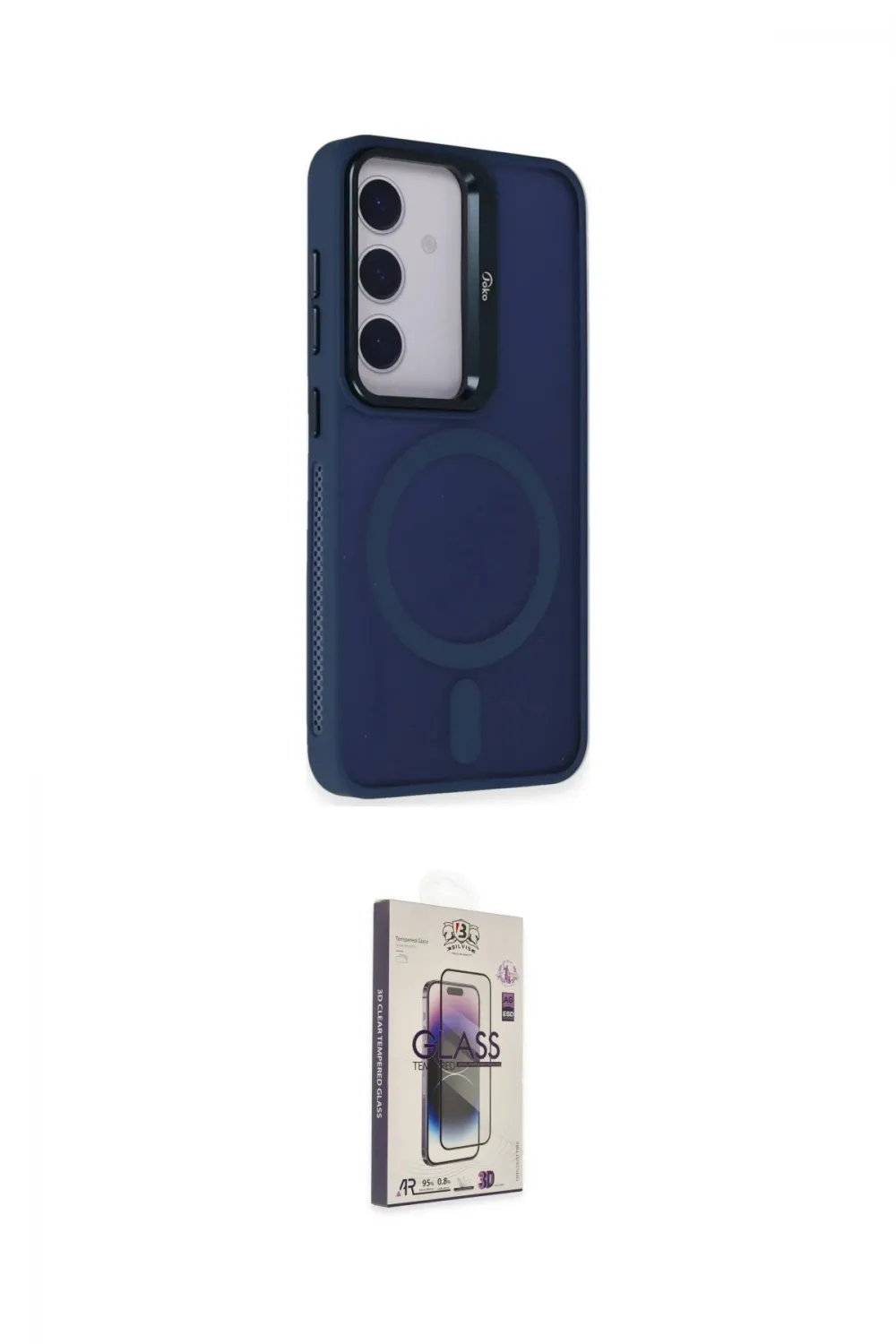 ieg™ Galaxy S24 Kılıf Akış Form - Siyah Bilvis 3D Cam Ekran Koruyucu