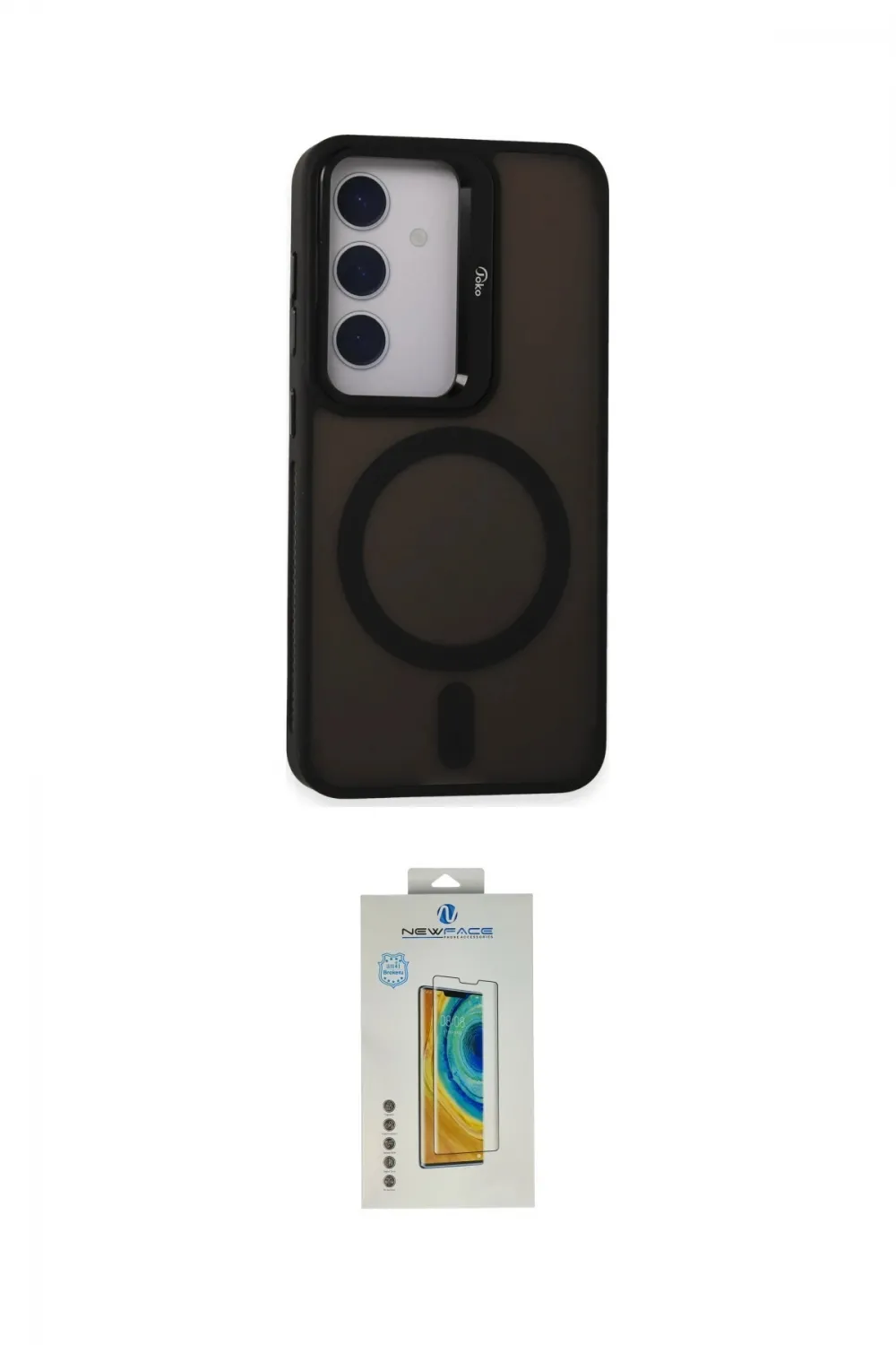 ieg™ Galaxy S24 Kılıf Akış Form - Siyah Polymer Nano Ekran Koruyucu