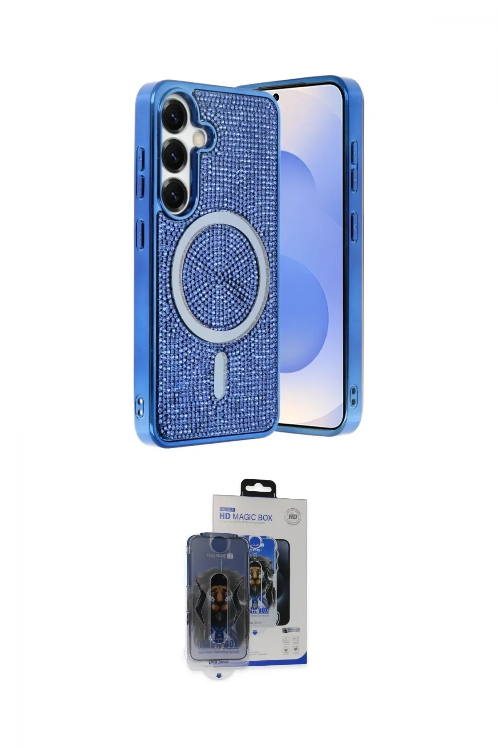 ieg™ Galaxy S24 Kılıf Eksen Çizgi - Siyah Vanessa Magic Cam