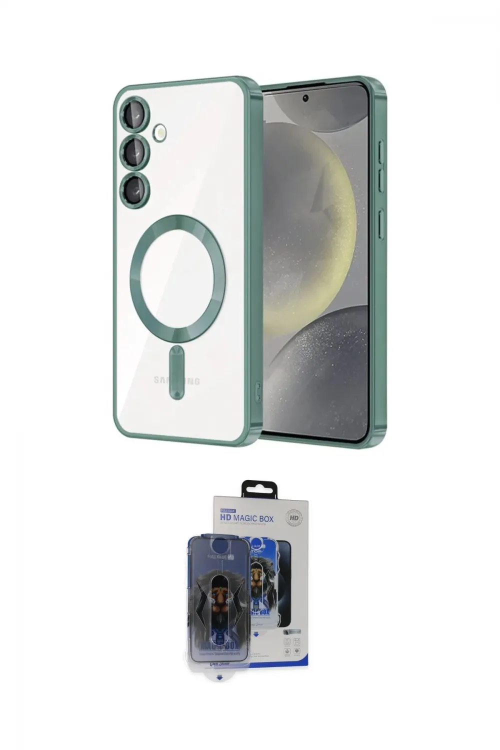 ieg™ Galaxy S24 Kılıf Nova Işık Özel Seri - Siyah Vanessa Magic Cam