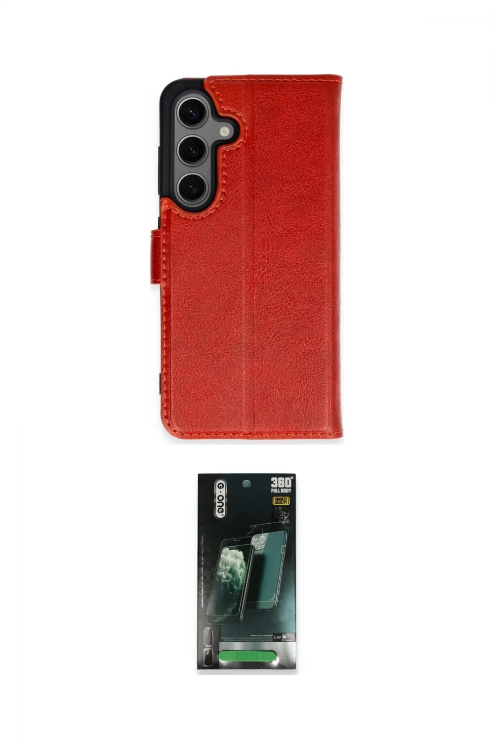 ieg™ Galaxy S24 Kılıf Siluet Işık Serisi - Şeffaf 360 Full Body Arka Koruyucu