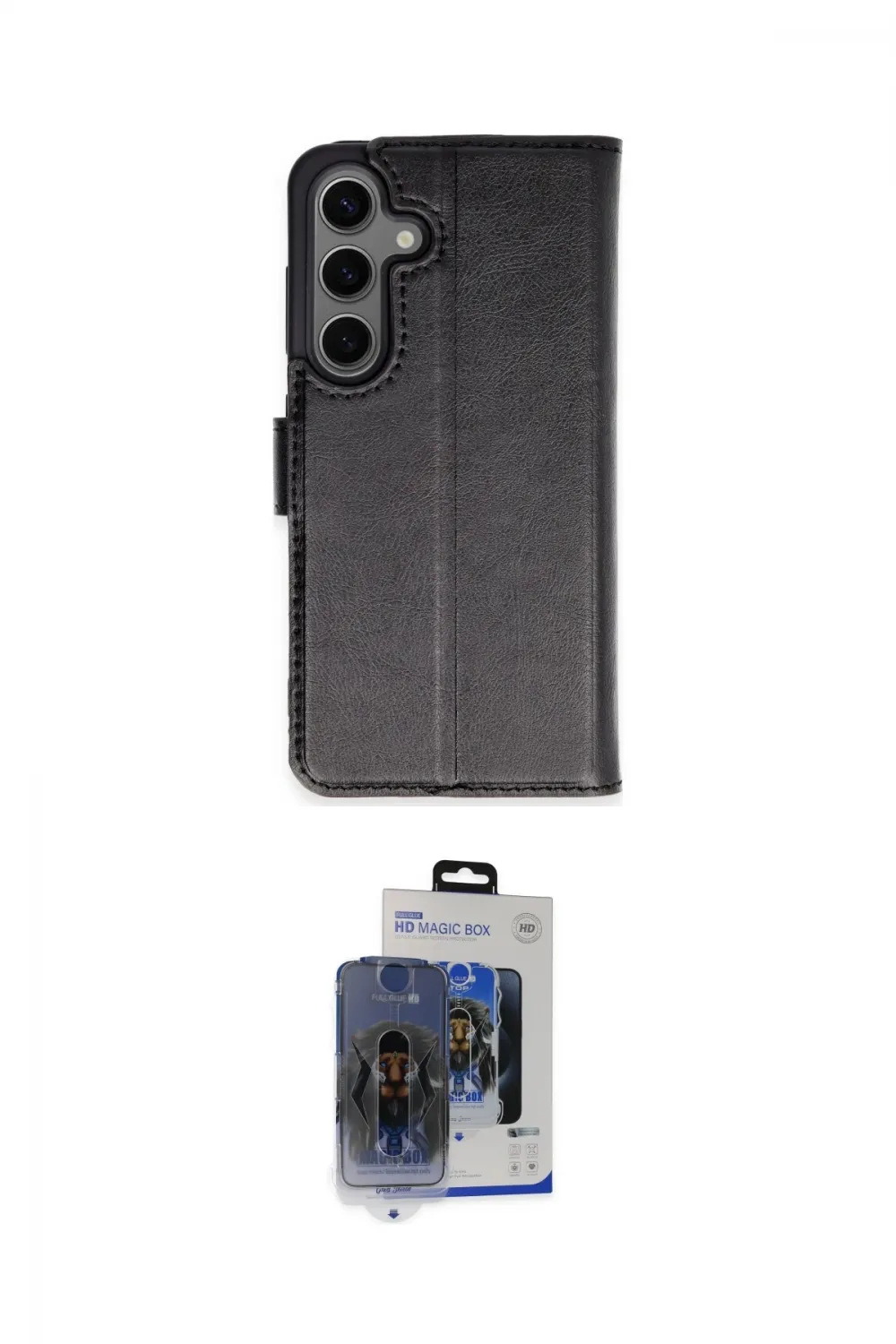 ieg™ Galaxy S24 Kılıf Siluet Işık Serisi - Siyah Vanessa Magic Cam