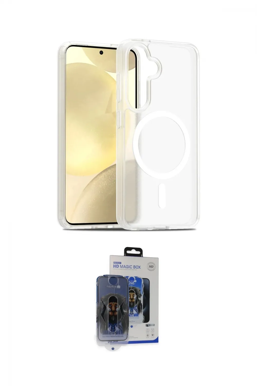 ieg™ Galaxy S24 Kılıf Siluet Minimal Prime - Siyah Vanessa Magic Cam