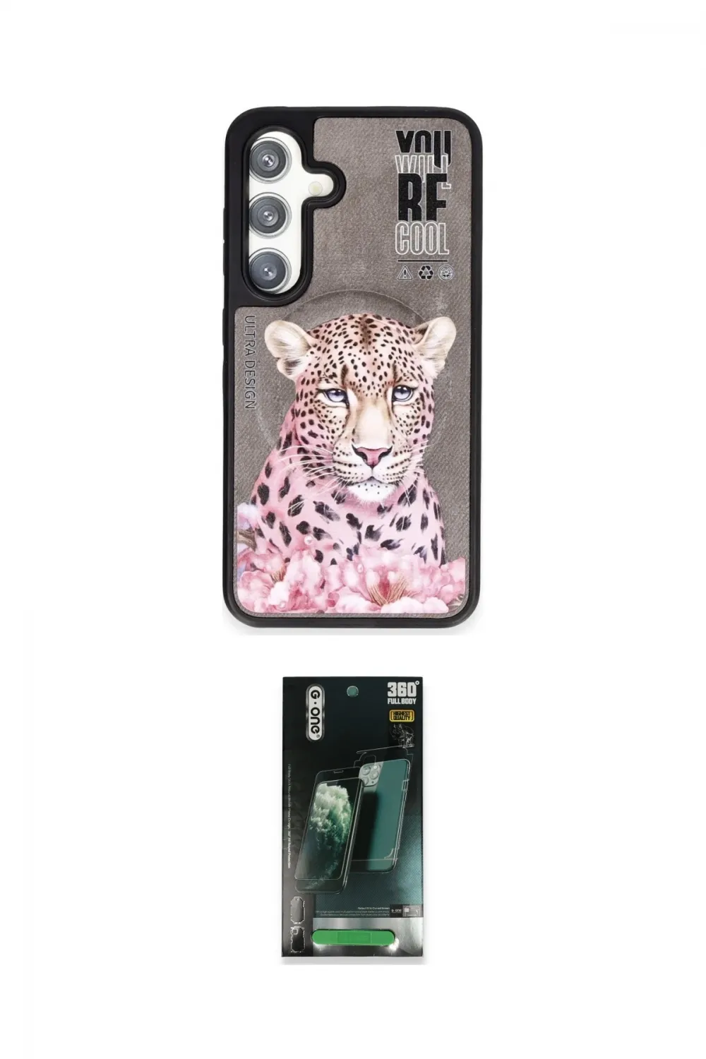 ieg™ Galaxy S24 Kılıf Siluet Modern Özel Seri - Şeffaf 360 Full Body Arka Koruyucu