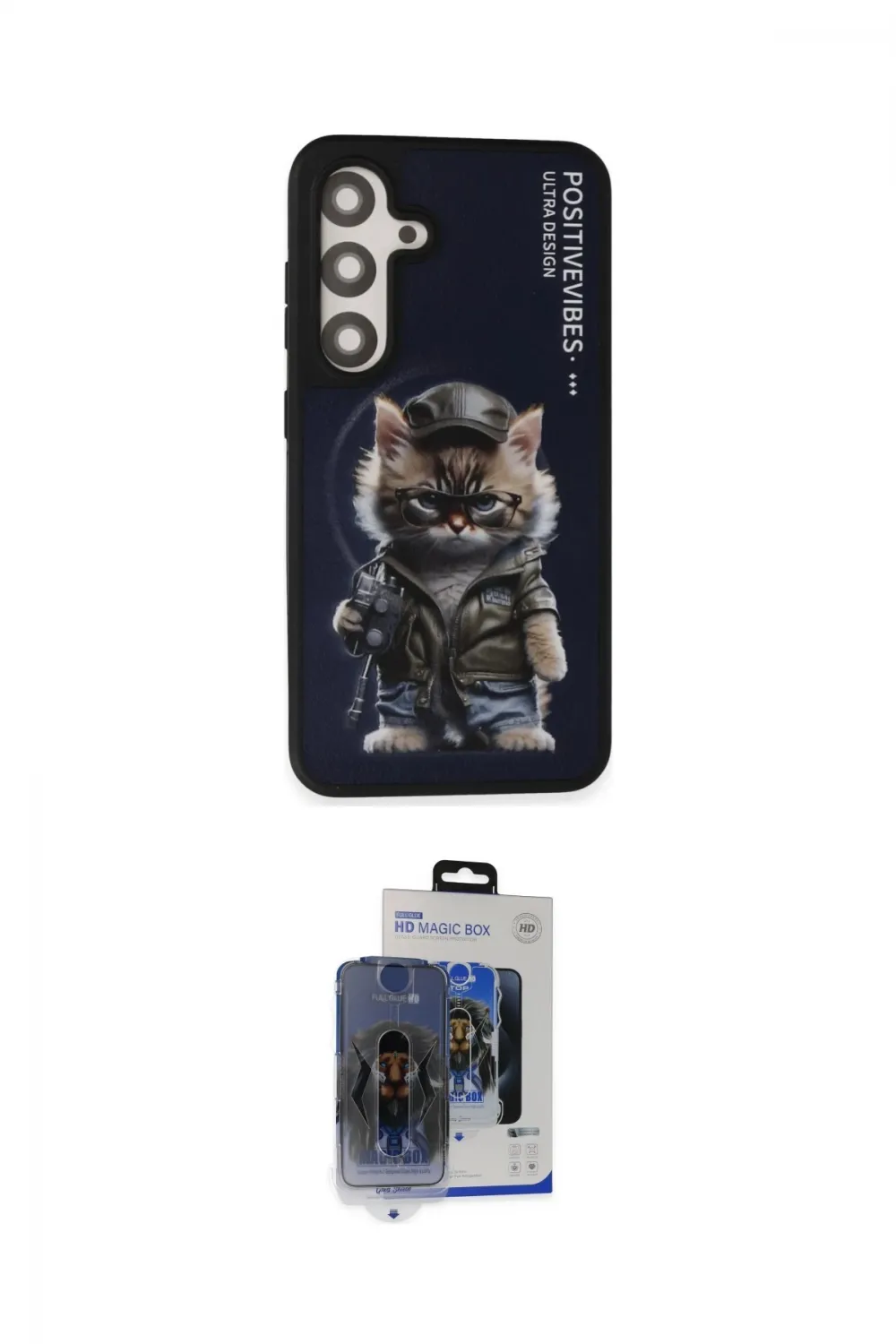 ieg™ Galaxy S24 Kılıf Siluet Modern Özel Seri - Siyah Vanessa Magic Cam