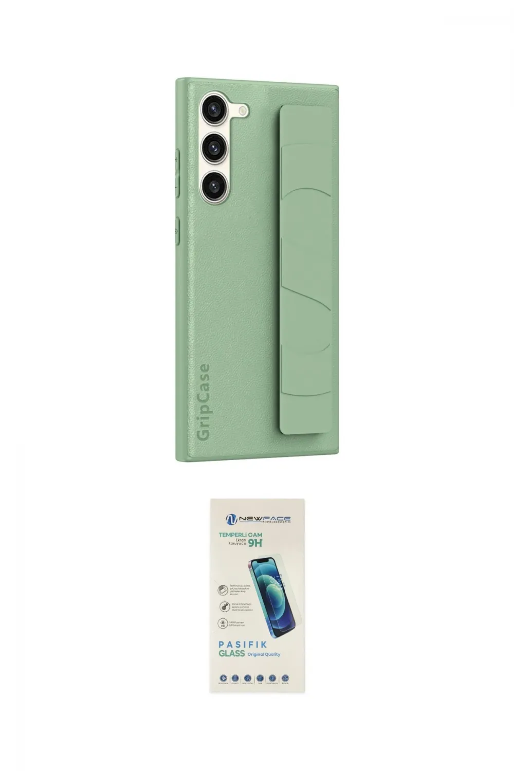 ieg™ Galaxy S24 Kılıf Vadi Asil Serisi - Şeffaf Pasifik Cam Ekran Koruyucu