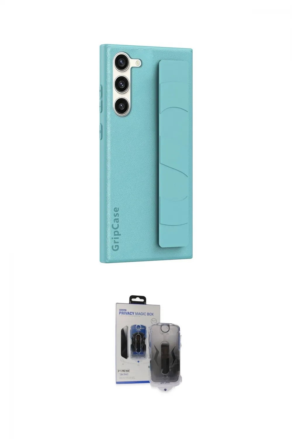 ieg™ Galaxy S24 Kılıf Vadi Asil Serisi - Siyah Vanessa Magic Hayalet Cam