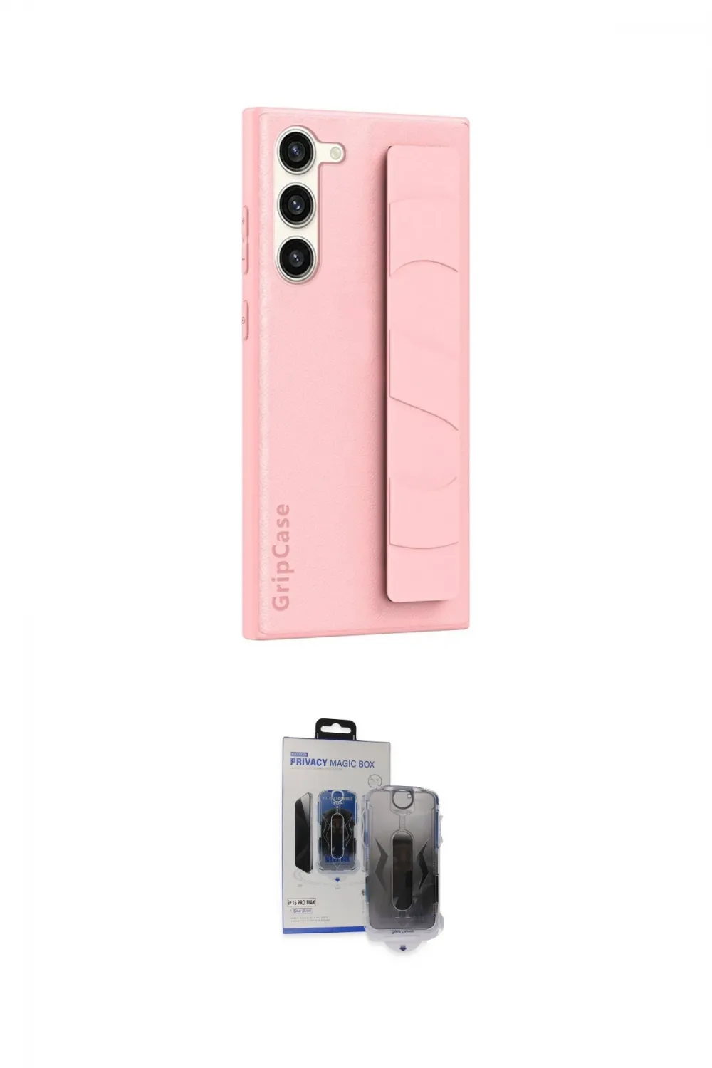 ieg™ Galaxy S24 Kılıf Vadi Asil Serisi - Siyah Vanessa Magic Hayalet Cam